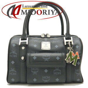 MCM Boston Bag Visetos canvas leather black